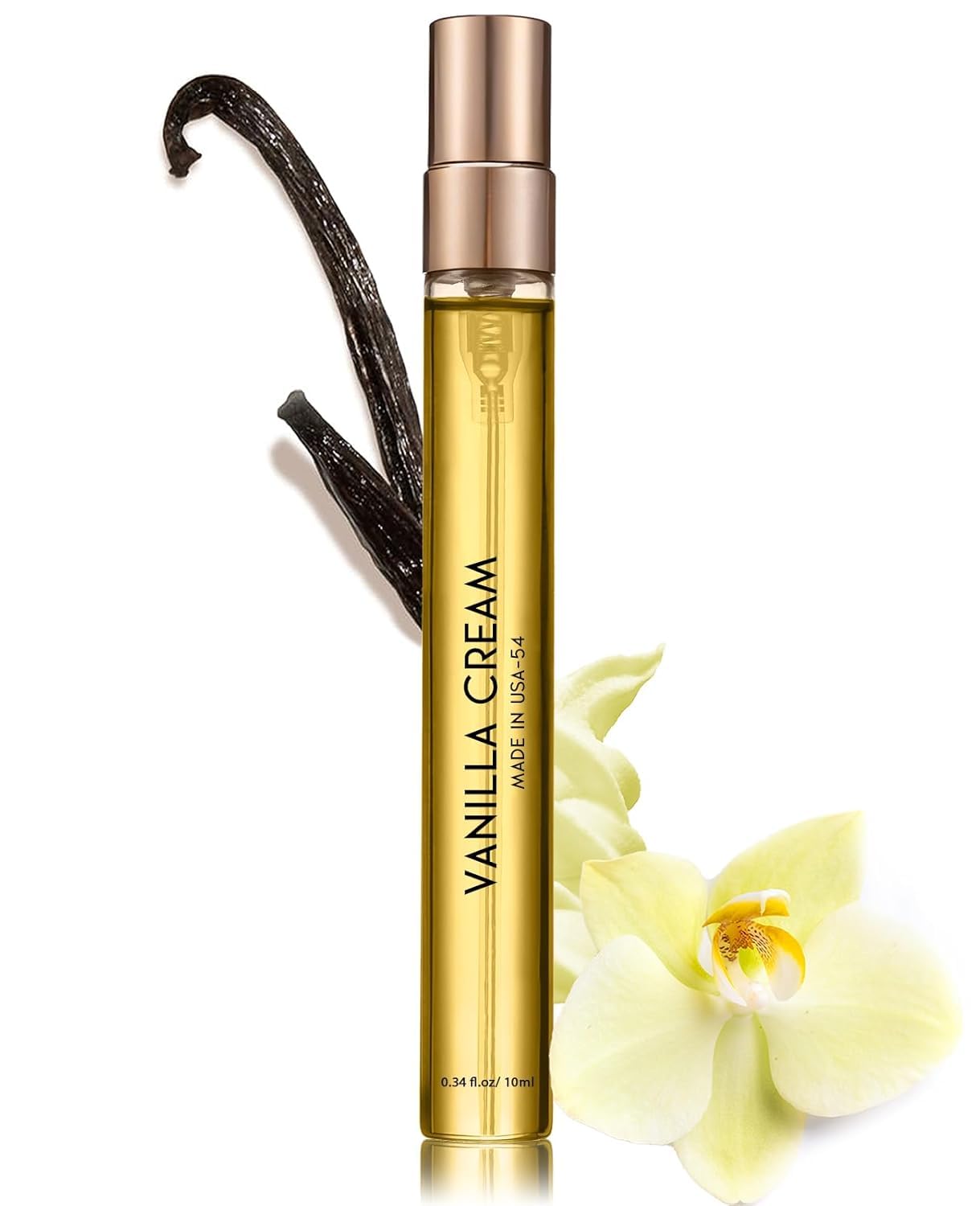 Pheromones Perfumes for Women, No. 54 Vanilla Cream Scent, Vanilla Perfume Oil, Advanced Fragrance Perfume for Woman, 0.34fl./10ml Gourmand Parfum, Travel Size Perfumes for Women,Made in USA