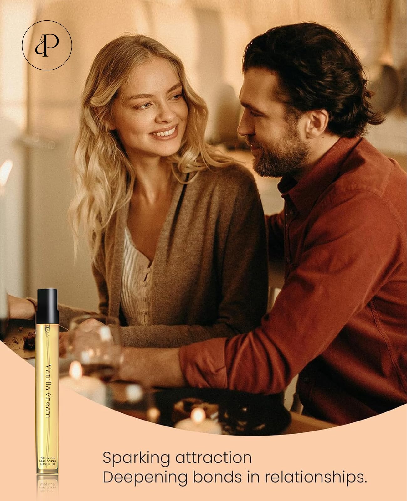 Pheromones Perfumes for Women, No. 54 Vanilla Cream Scent, Vanilla Perfume Oil, Advanced Fragrance Perfume for Woman, 0.34fl./10ml Gourmand Parfum, Travel Size Perfumes for Women,Made in USA - view 7