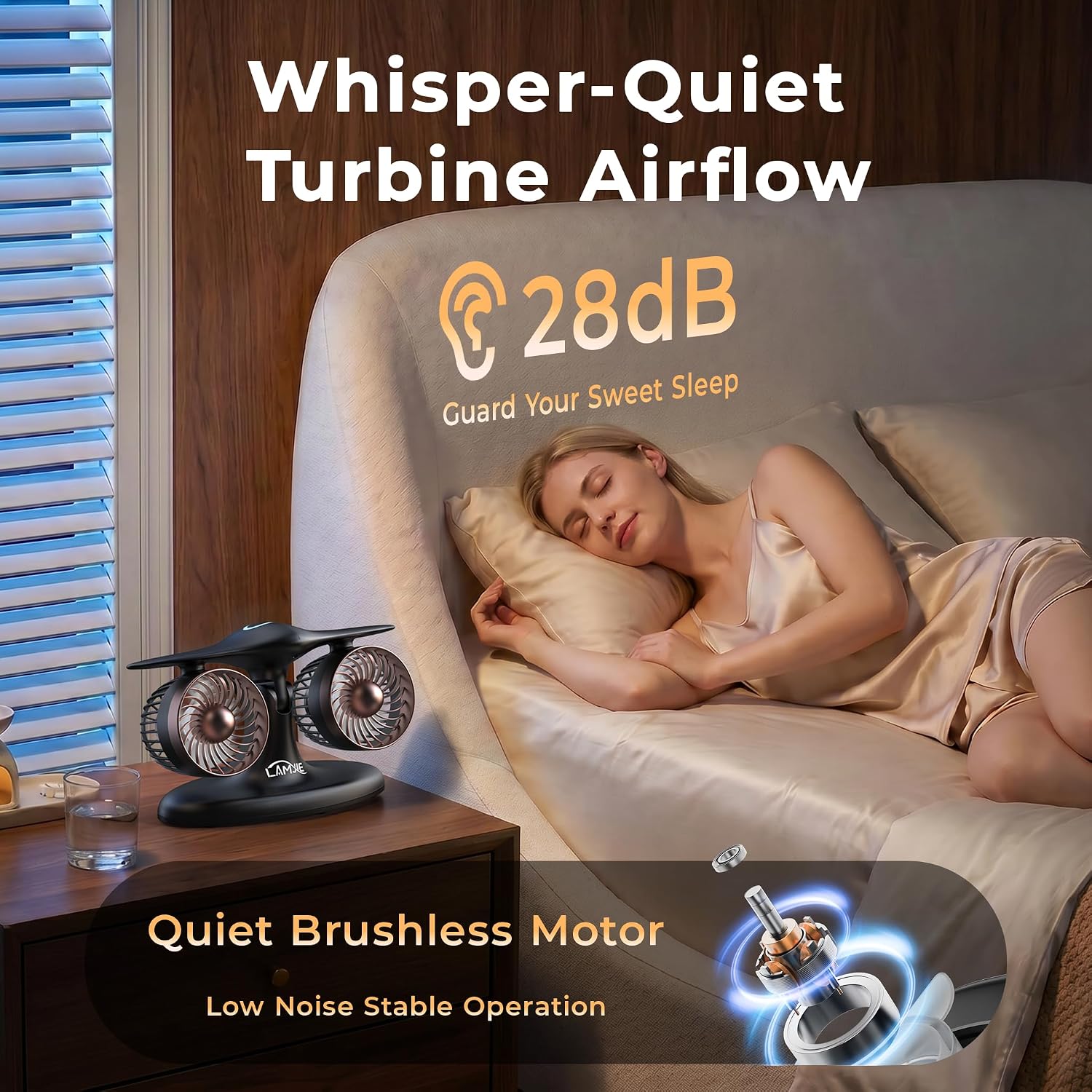 Jet Engine Desk Fan -18-Hour Runtime Battery Operated Fan Turbo fan, USB-C Rechargeable Table Fan, High-End Aviation Turbine Office Decor, Luxury Gift Box for Men, Dad, Pilots, Tech Lovers - view 7
